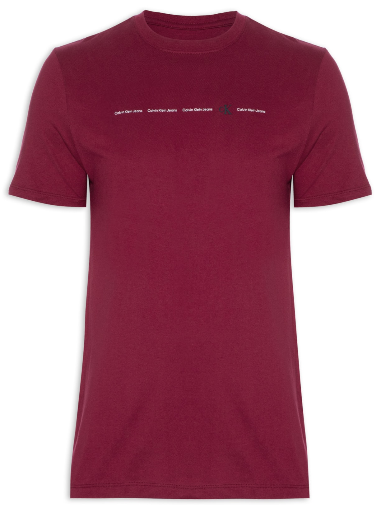 Camiseta Masculina Manga Curta Com Logo - Vermelho