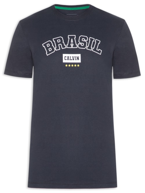 Camiseta Masculina Manga Curta Copa - Azul
