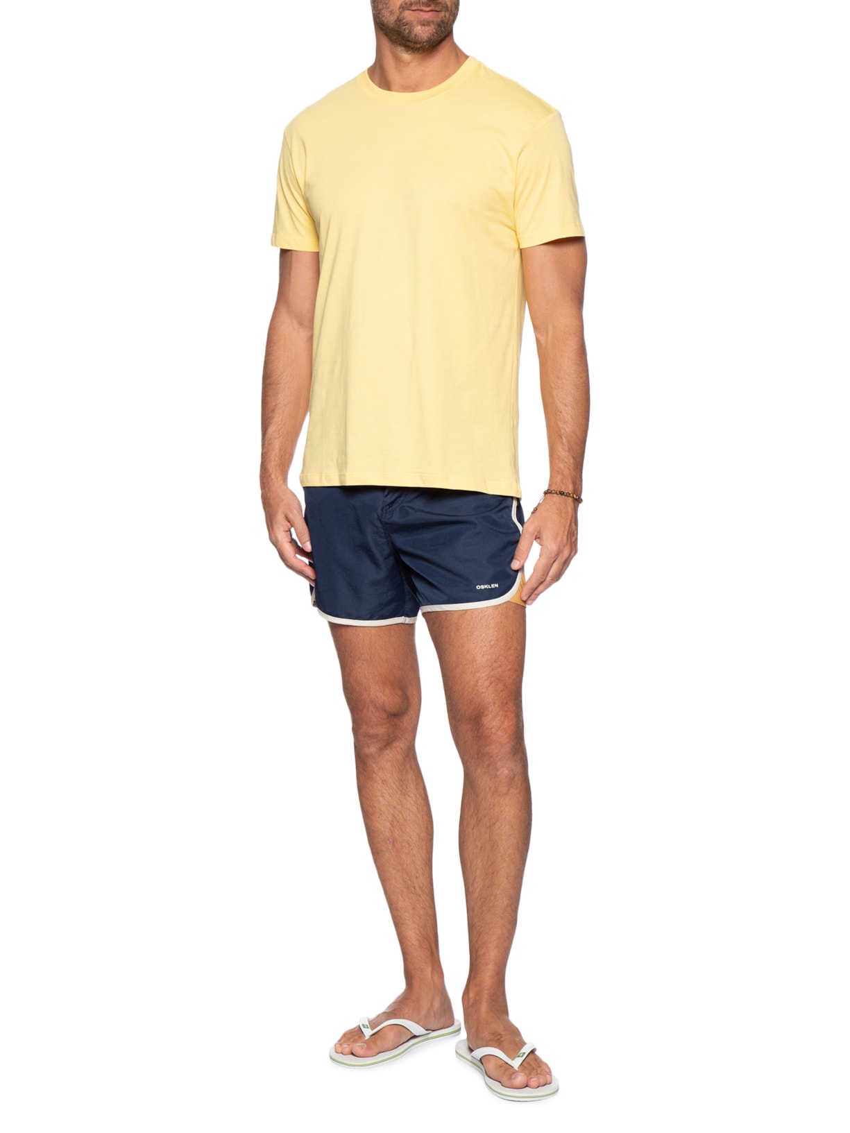 Camiseta Masculina Manga Curta Cores Amarelo Reserva