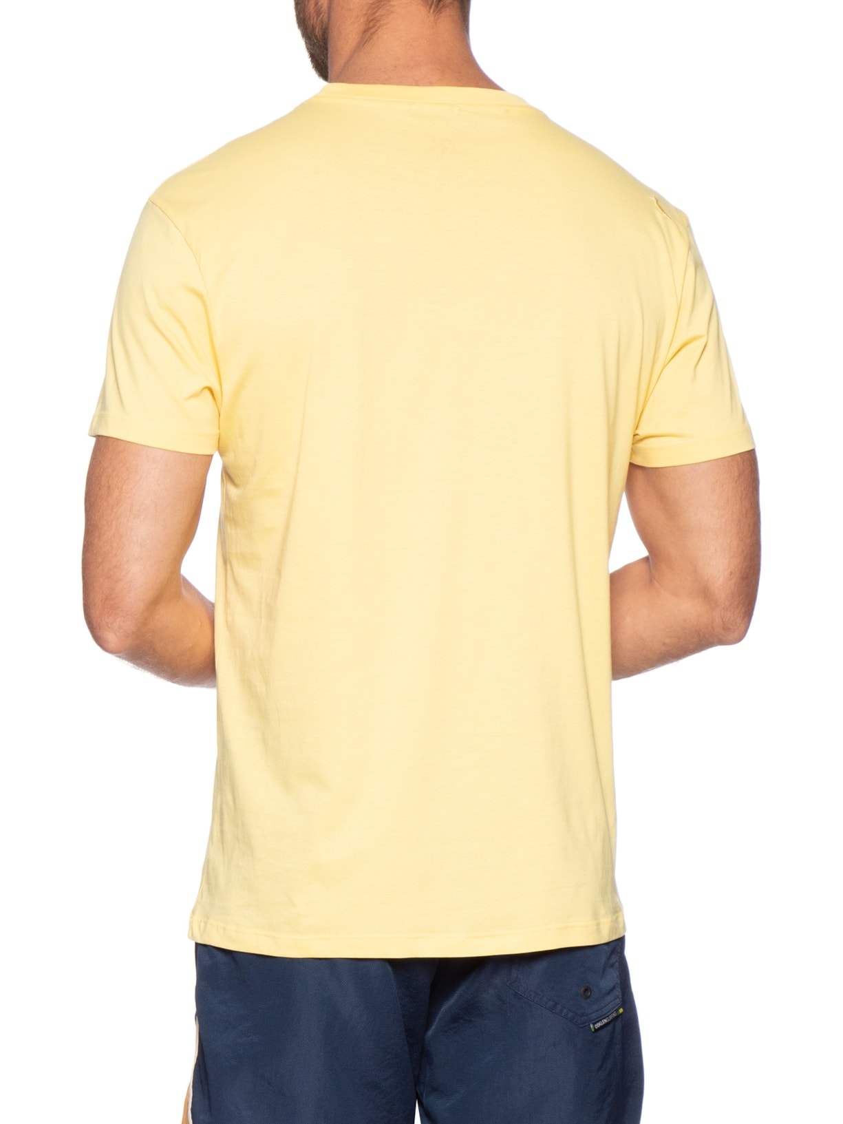 Camiseta Masculina Manga Curta Cores Amarelo Reserva