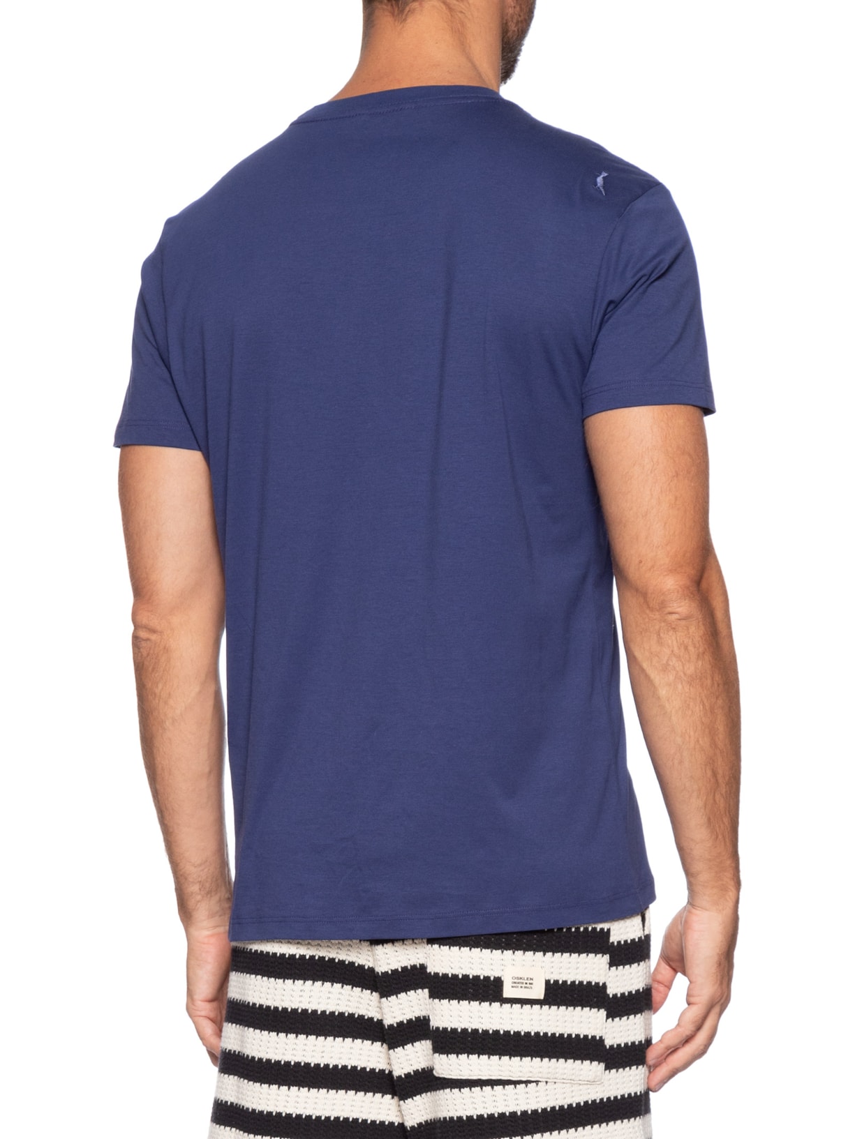 Camiseta Masculina Manga Curta Cores Azul Reserva