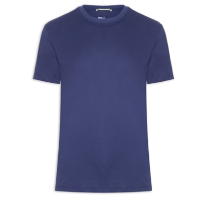 Camiseta Masculina Manga Curta Cores - Azul