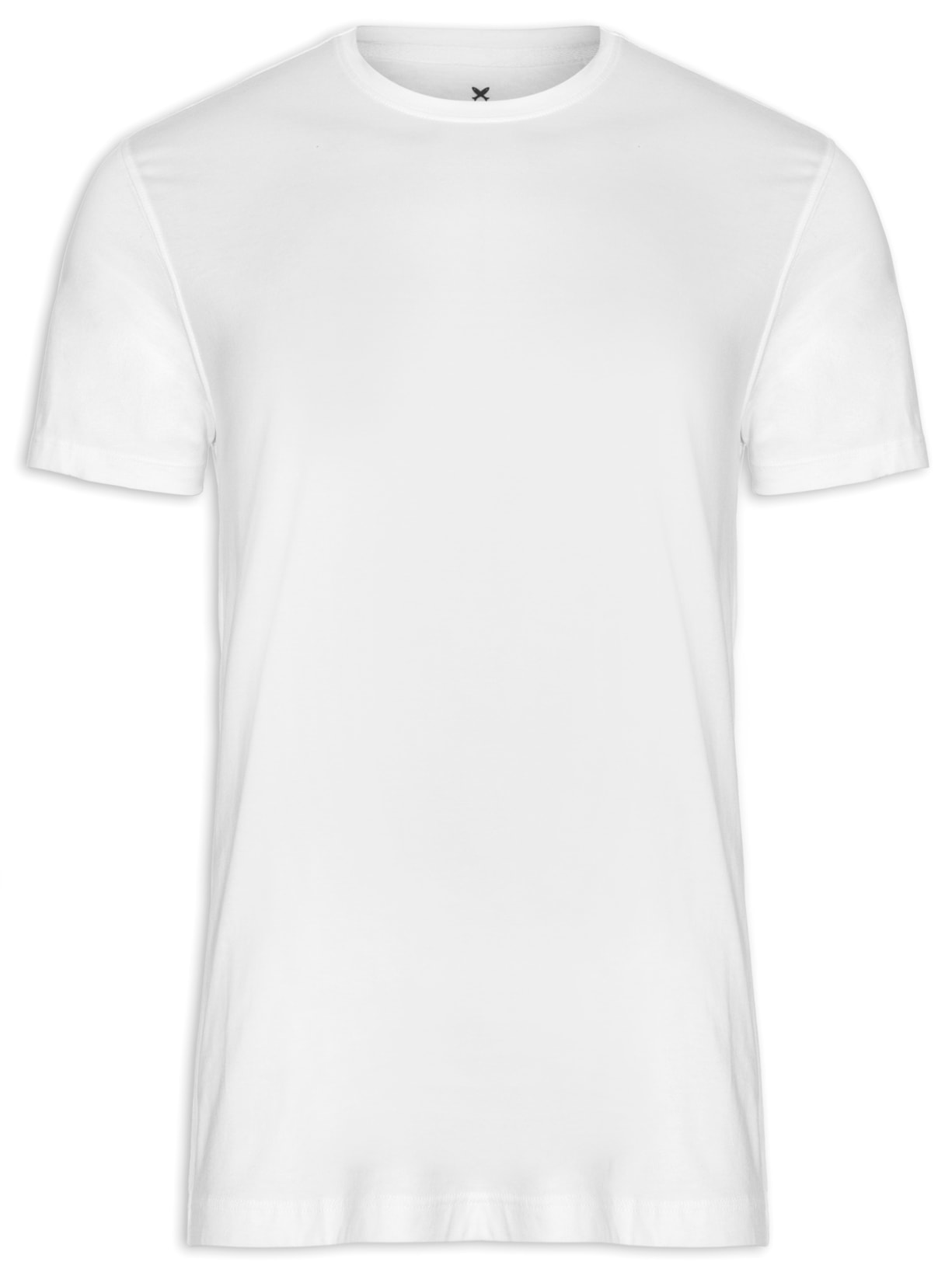Camiseta Masculina Manga Curta Cotton Pima - Branco