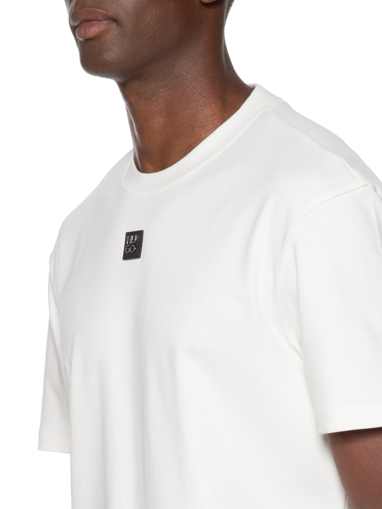 Camiseta Masculina Manga Curta Dalile Branco Hugo