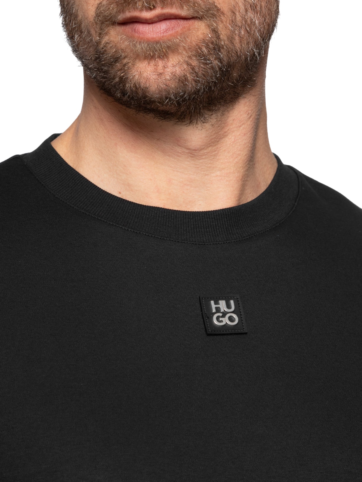 Camiseta Masculina Manga Curta Dalile Preto Hugo