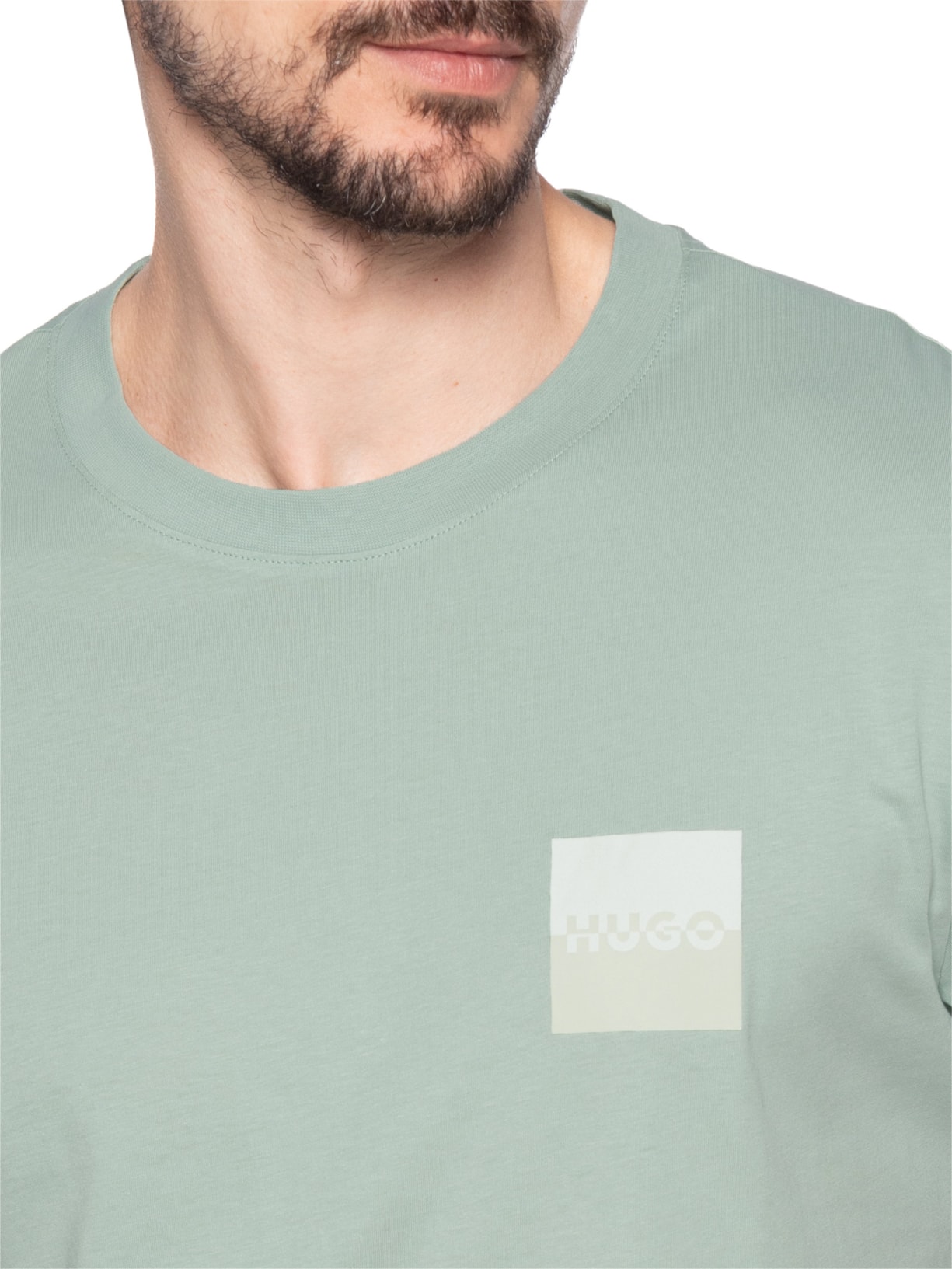 Camiseta Masculina Manga Curta Dapusi Verde Hugo