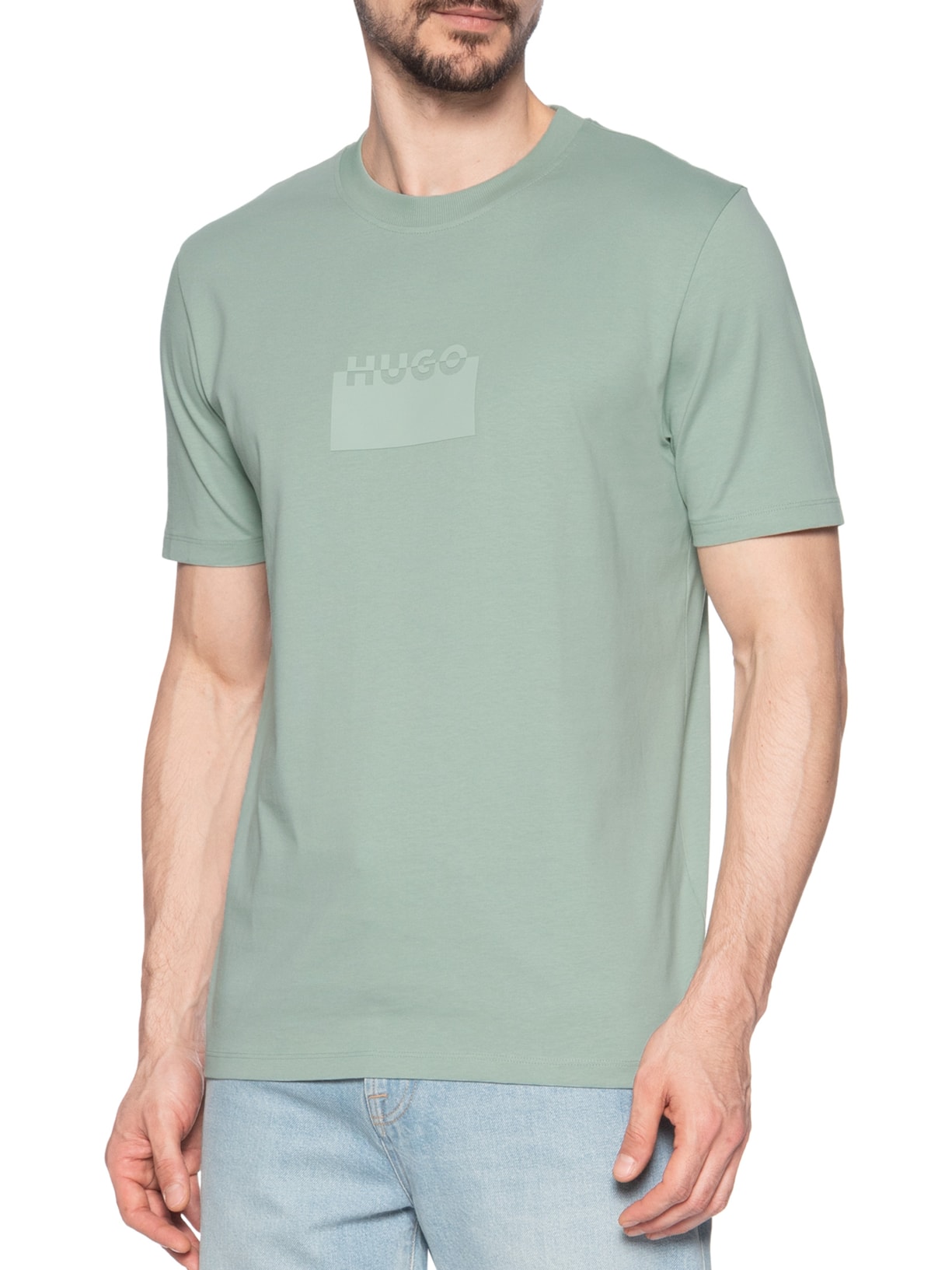 Camiseta Masculina Manga Curta Delastio Verde Hugo