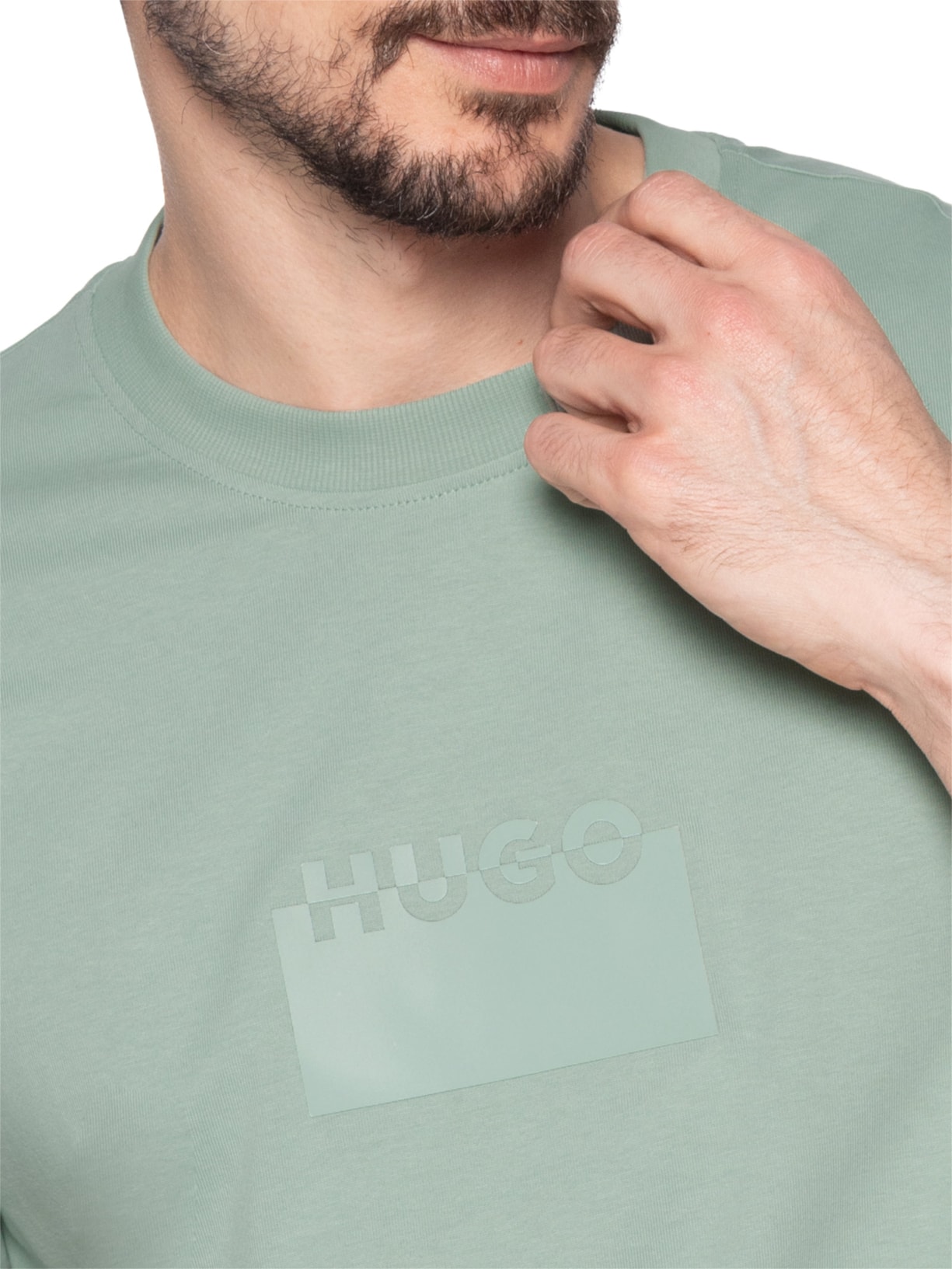 Camiseta Masculina Manga Curta Delastio Verde Hugo