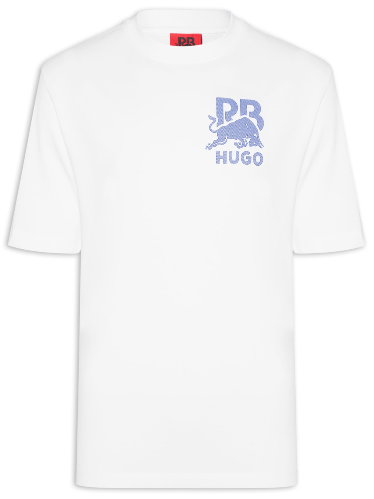 Camiseta Masculina Manga Curta Delel Collab Red Bull Branco Hugo