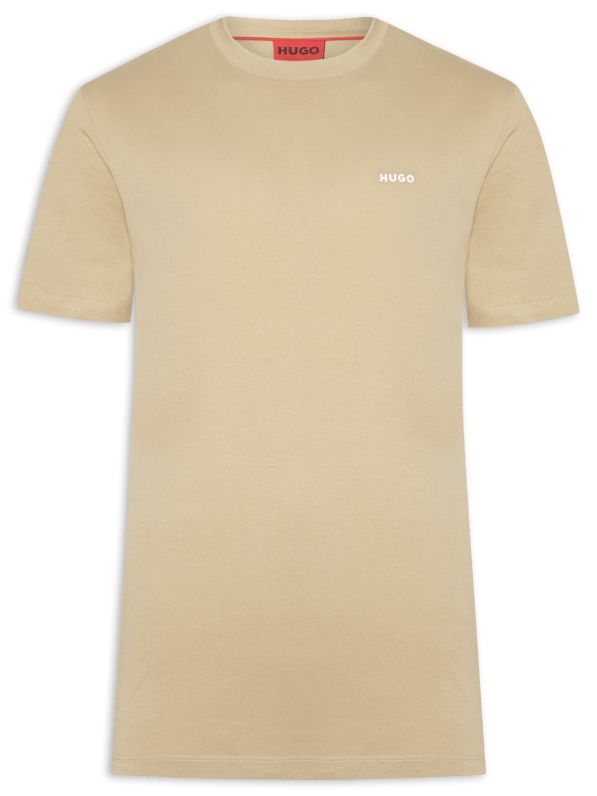 Camiseta Masculina Manga Curta Dero Bege Hugo
