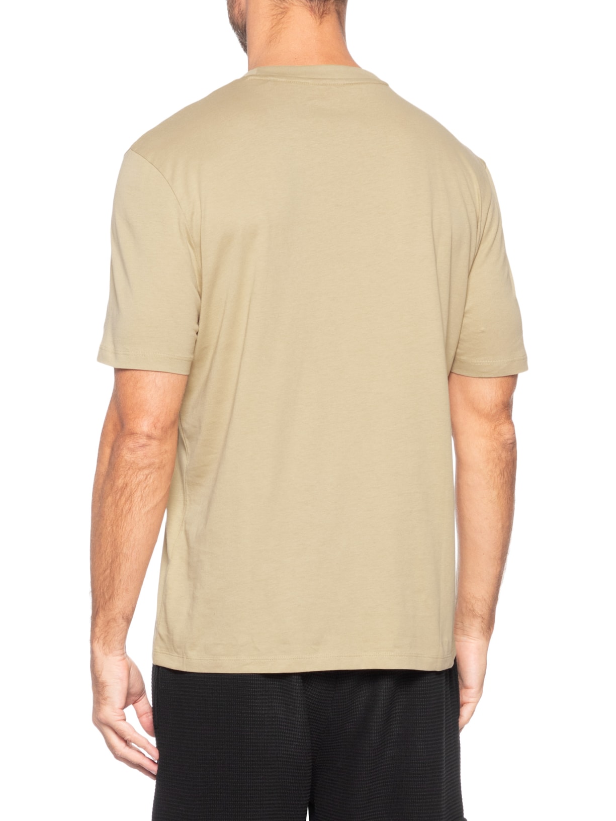 Camiseta Masculina Manga Curta Dero Bege Hugo