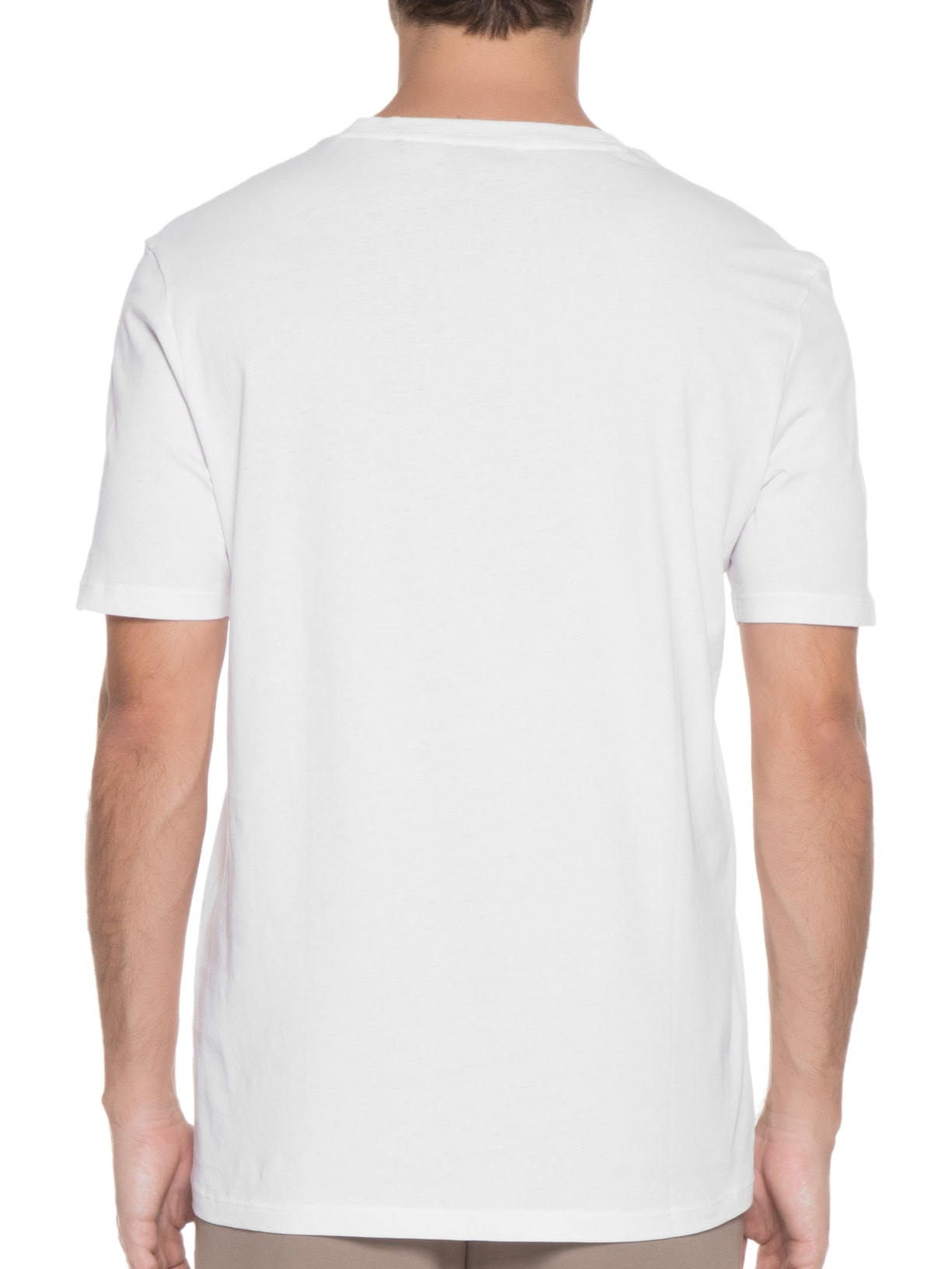 Camiseta Masculina Manga Curta Dero222 Branco Hugo