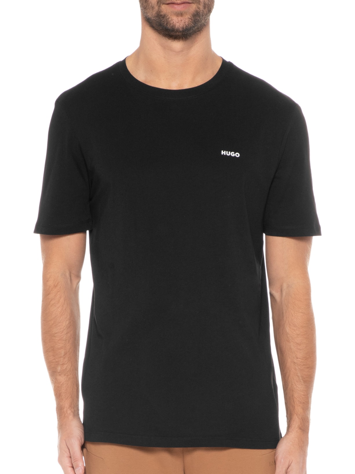 Camiseta Masculina Manga Curta Dero222 Preto Hugo