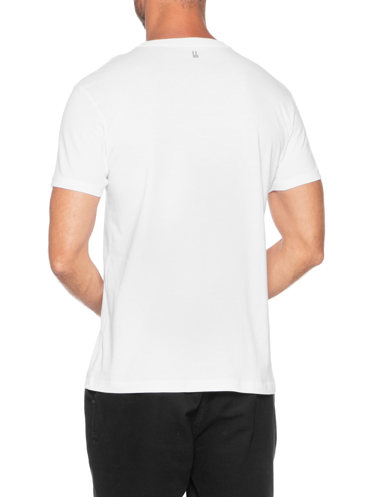 Camiseta Masculina Manga Curta Dia De Clássico Branco Foxton
