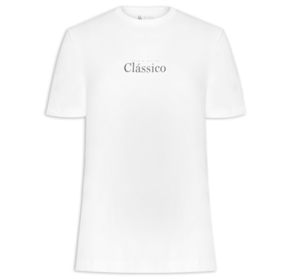 Camiseta Masculina Manga Curta Dia De Clássico - Branco