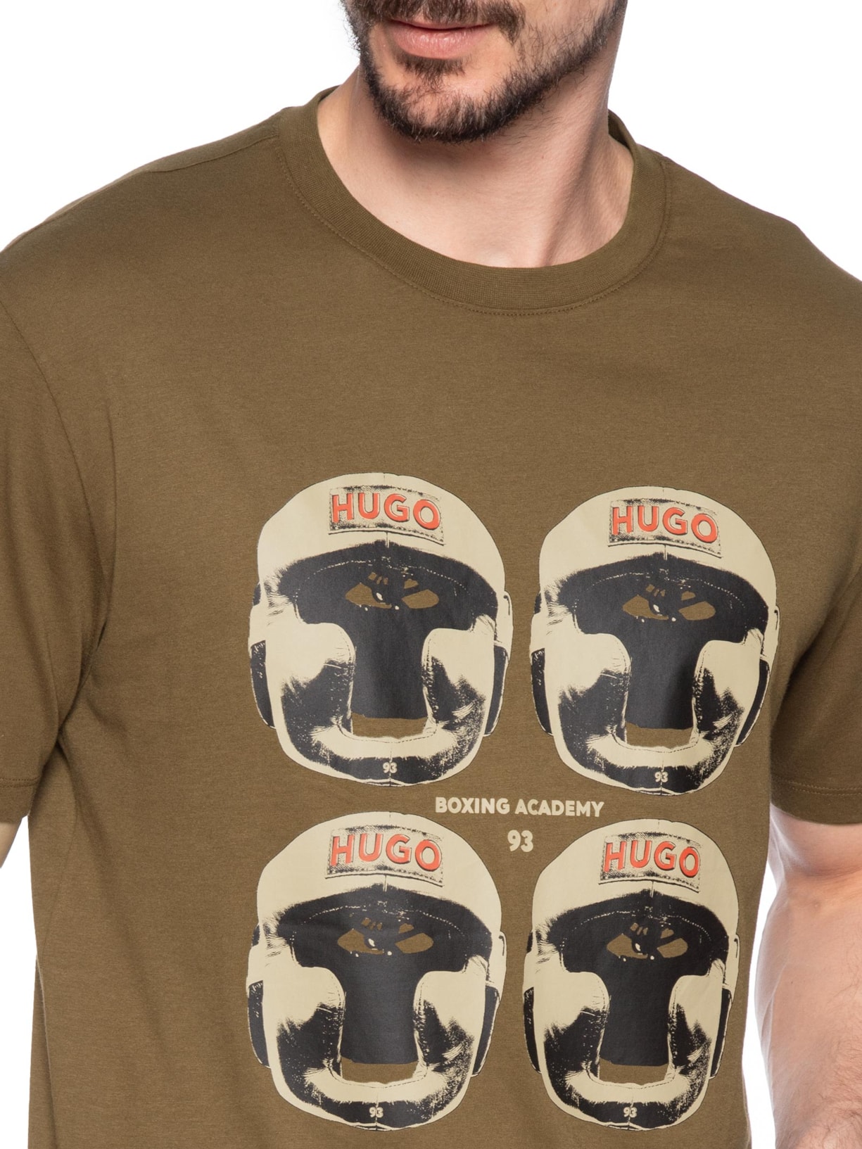Camiseta Masculina Manga Curta Diboxer Marrom Hugo