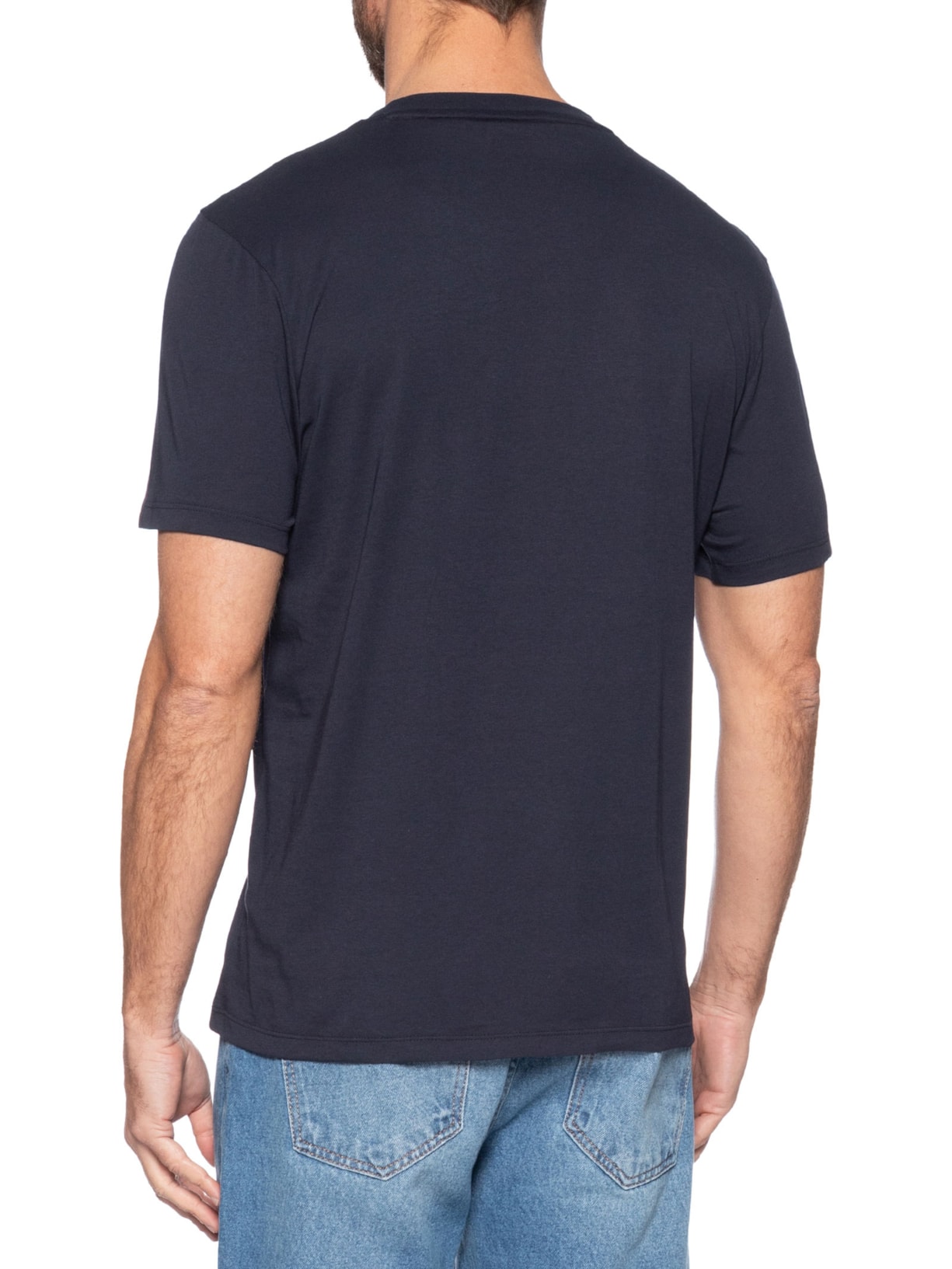 Camiseta Masculina Manga Curta Dilúvio Azul Hugo