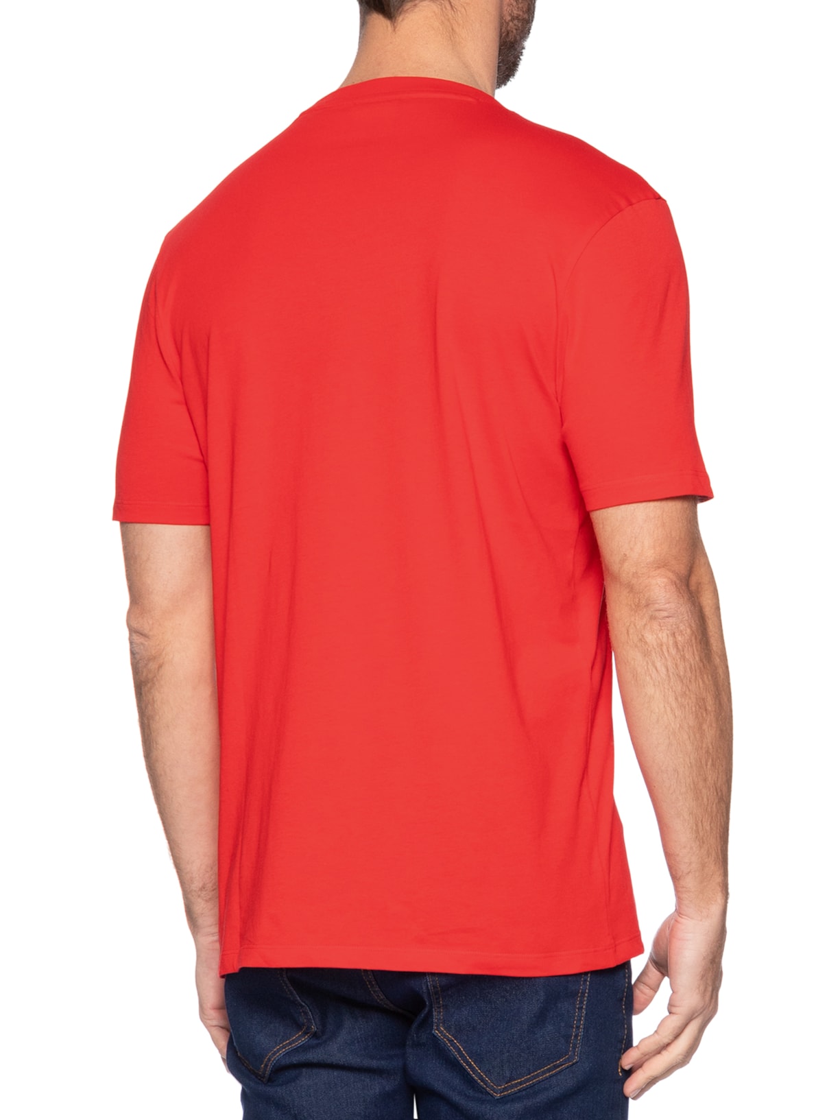 Camiseta Masculina Manga Curta Dilúvio Vermelho Hugo