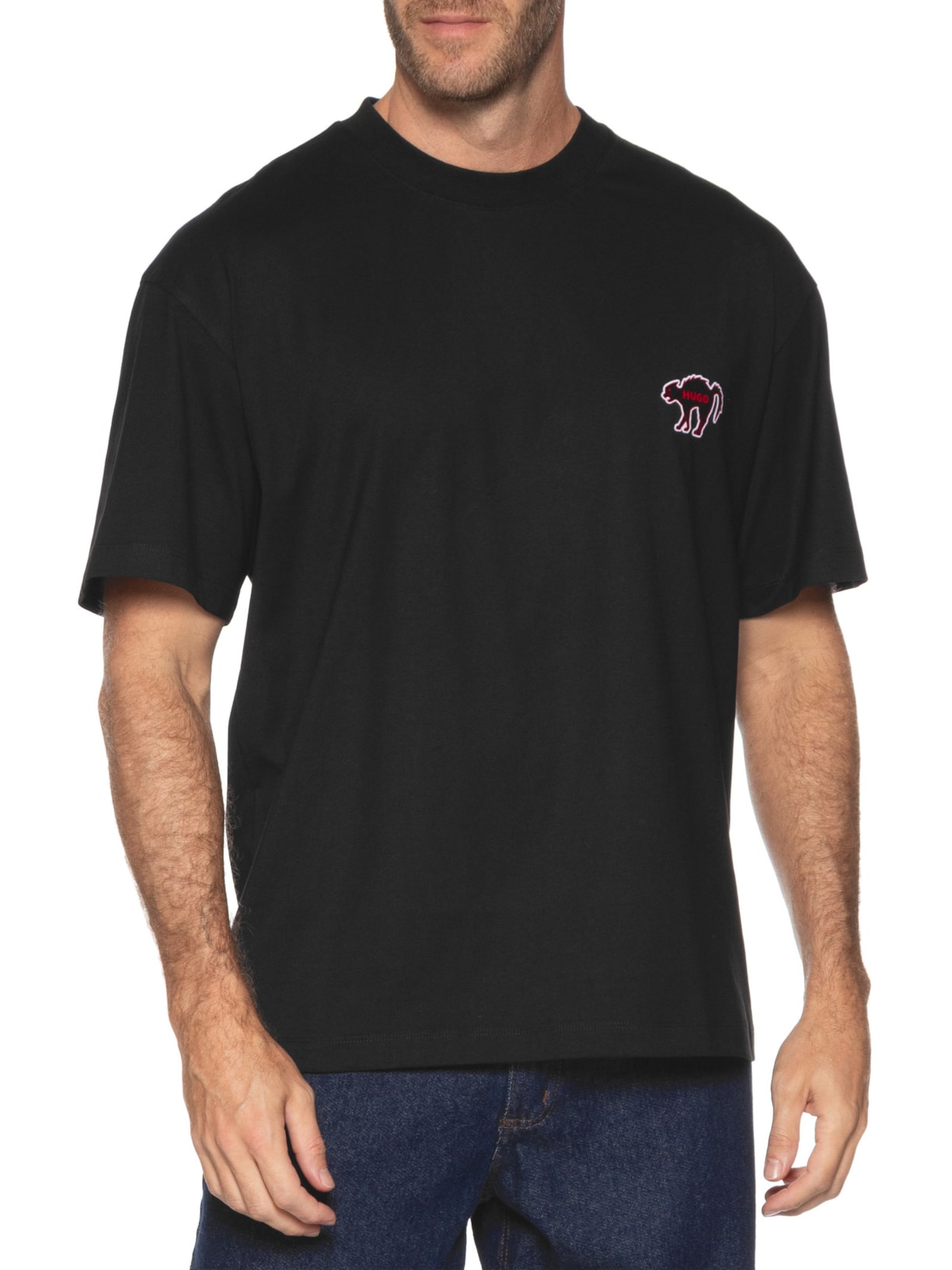 Camiseta Masculina Manga Curta Dimonade Preto Hugo