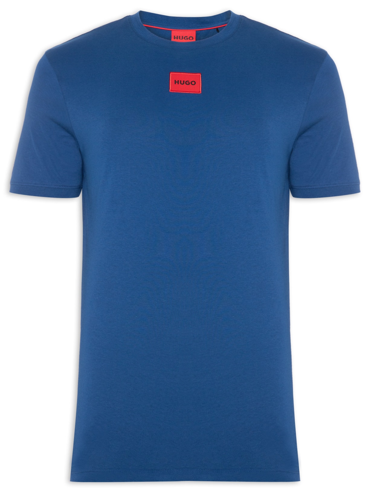 Camiseta Masculina Manga Curta Diragolino Azul Hugo