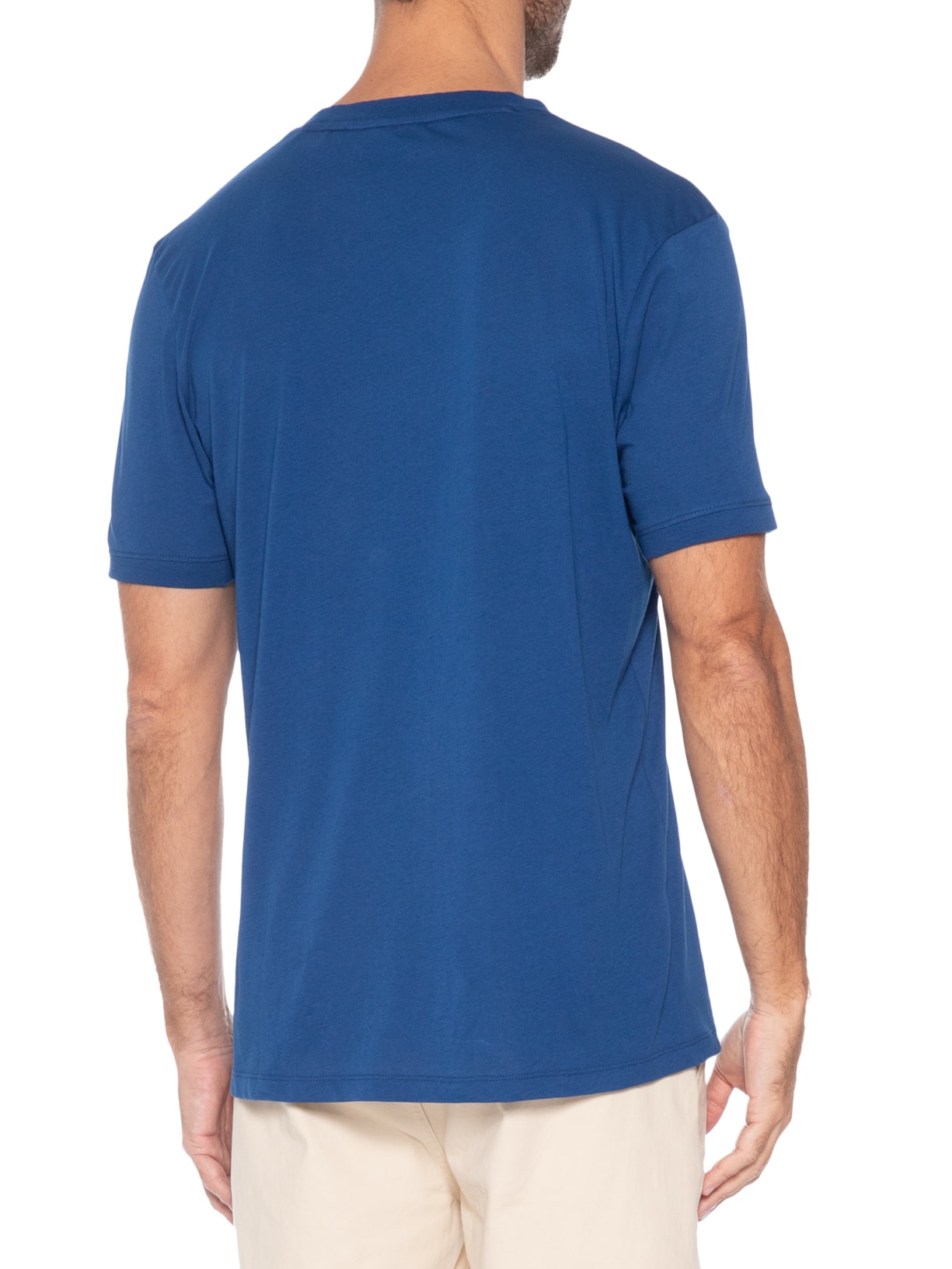 Camiseta Masculina Manga Curta Diragolino Azul Hugo
