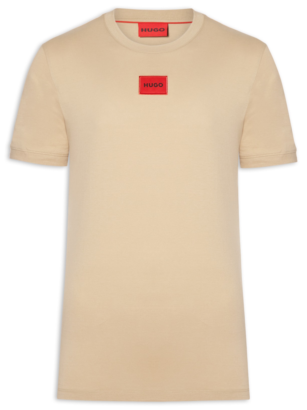 Camiseta Masculina Manga Curta Diragolino Bege Hugo