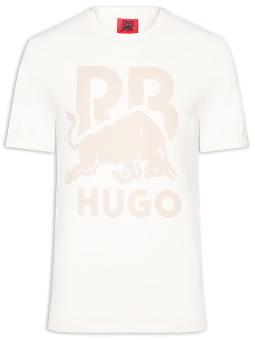 Camiseta Masculina Manga Curta Dlix - Collab Red Bull - Branco