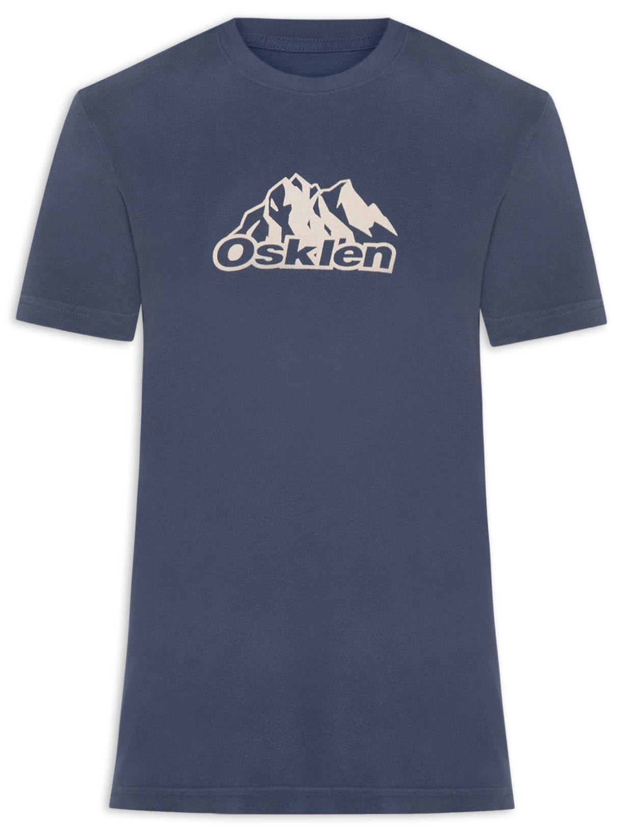 Camiseta Masculina Manga Curta Double Face Montain - Azul