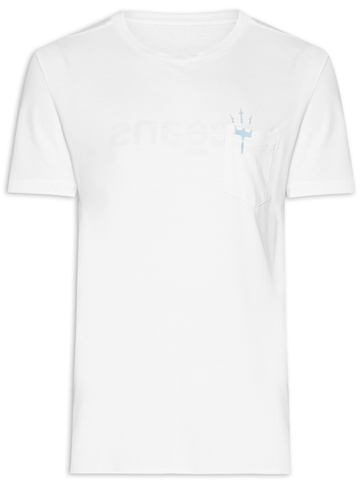 Camiseta Masculina Manga Curta Double Oceans - Branca