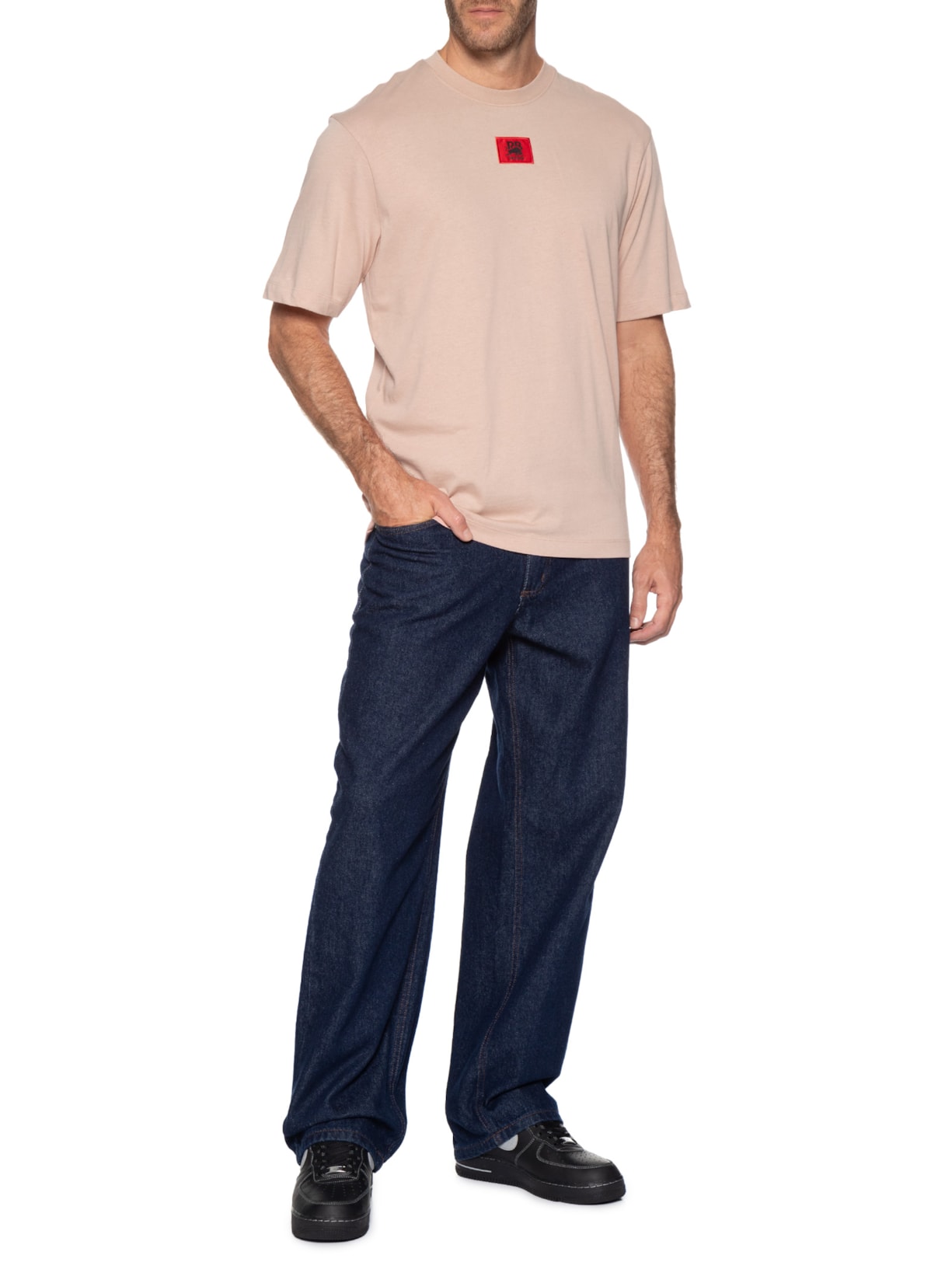 Camiseta Masculina Manga Curta Drambok_Rb Rosa Hugo