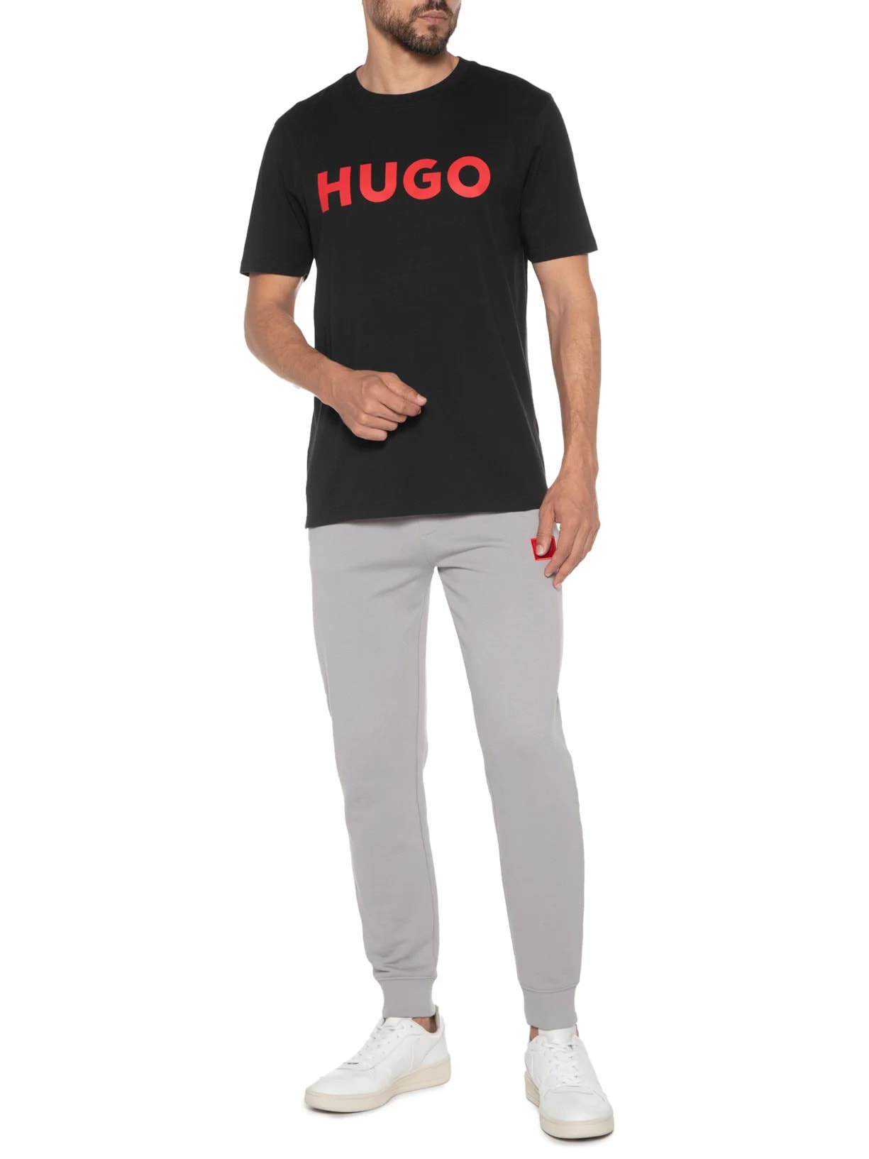 Camiseta Masculina Manga Curta Dulivio Preto Hugo
