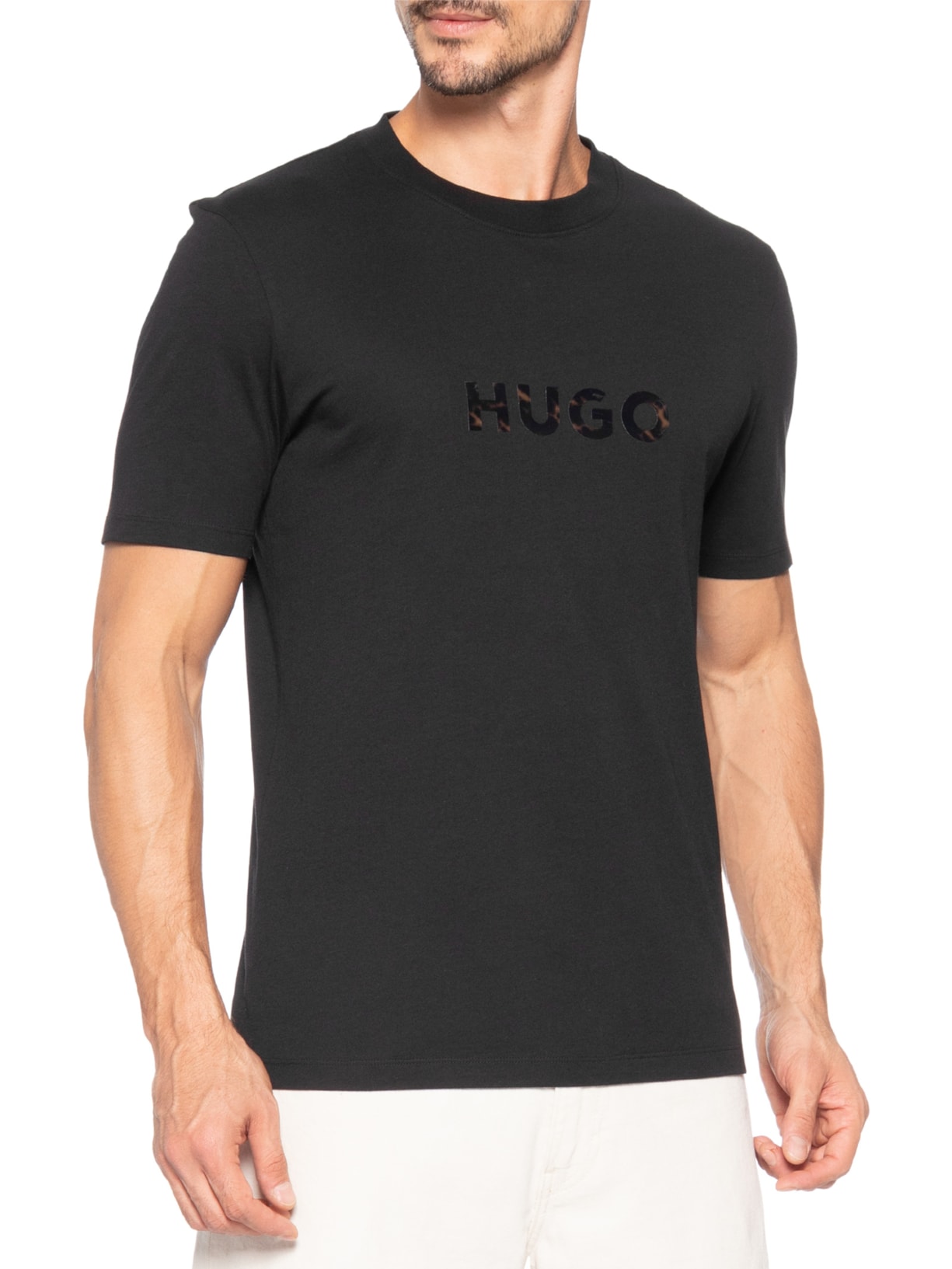 Camiseta Masculina Manga Curta Dumeo Preto Hugo