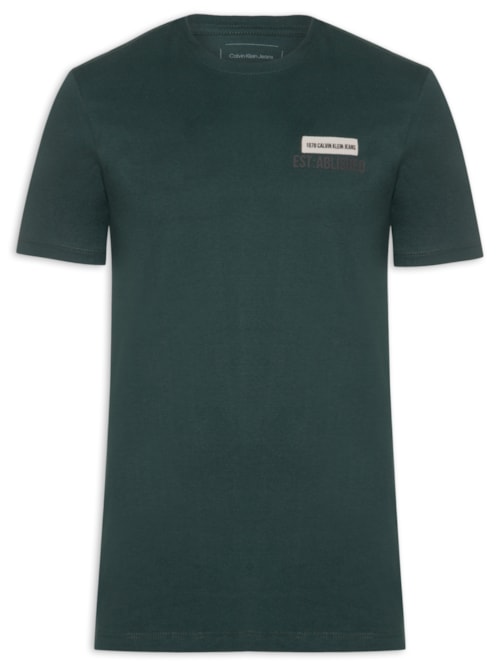 Camiseta Masculina Manga Curta Established - Verde