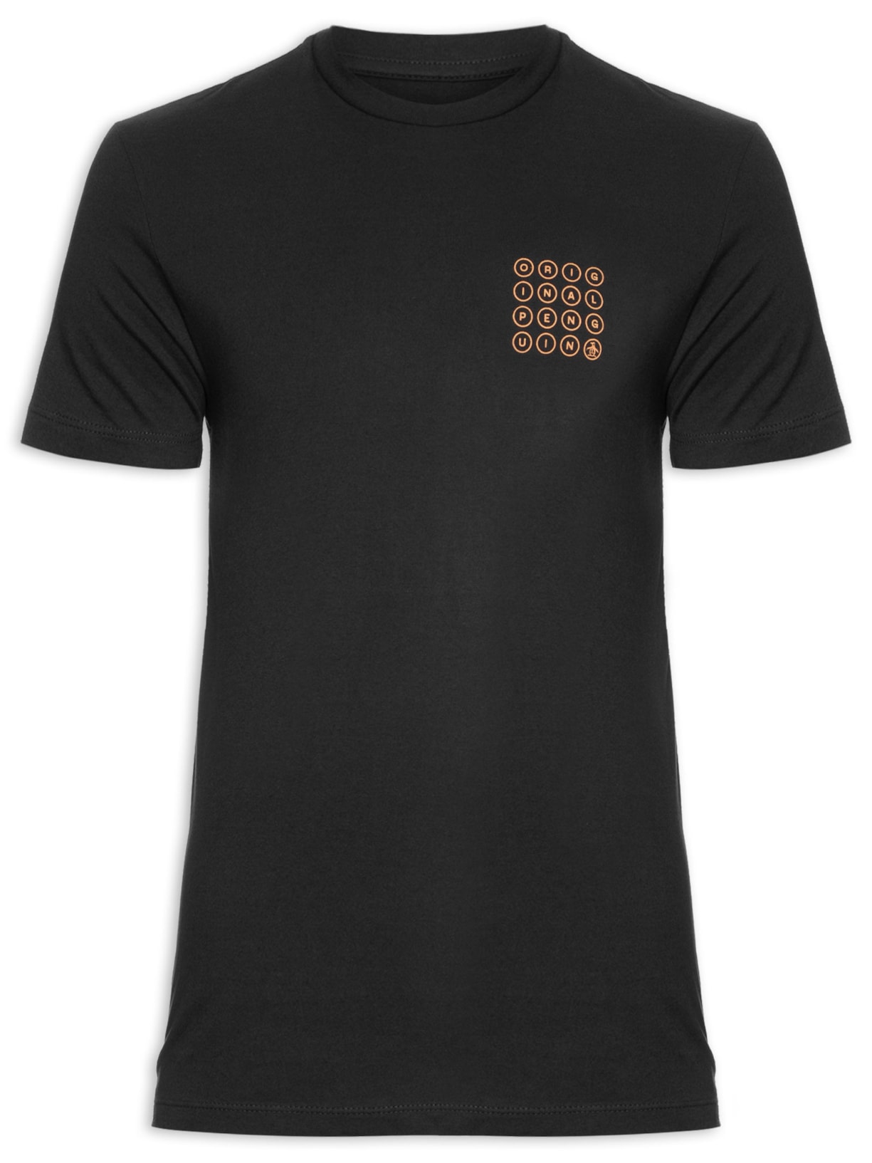 Camiseta Masculina Manga Curta Estampa Localizada - Preto