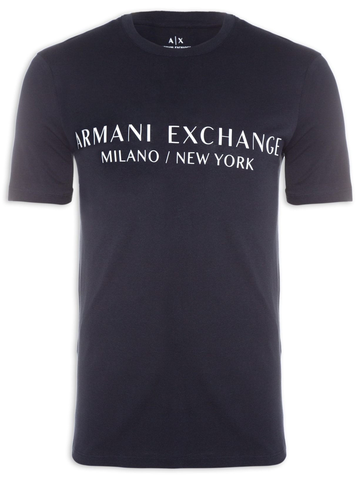 Camiseta Masculina Manga Curta Estampada - Azul