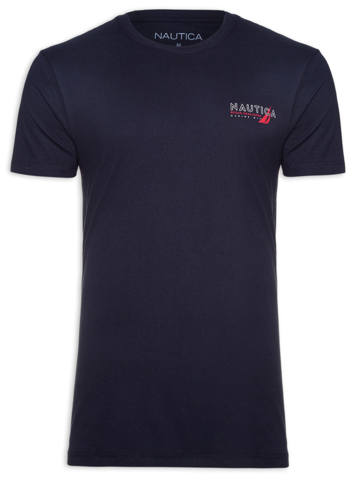 Camiseta Masculina Manga Curta Estampada - Azul