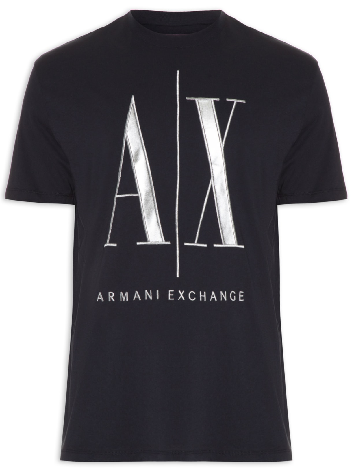 Camiseta Masculina Manga Curta Estampada - Azul