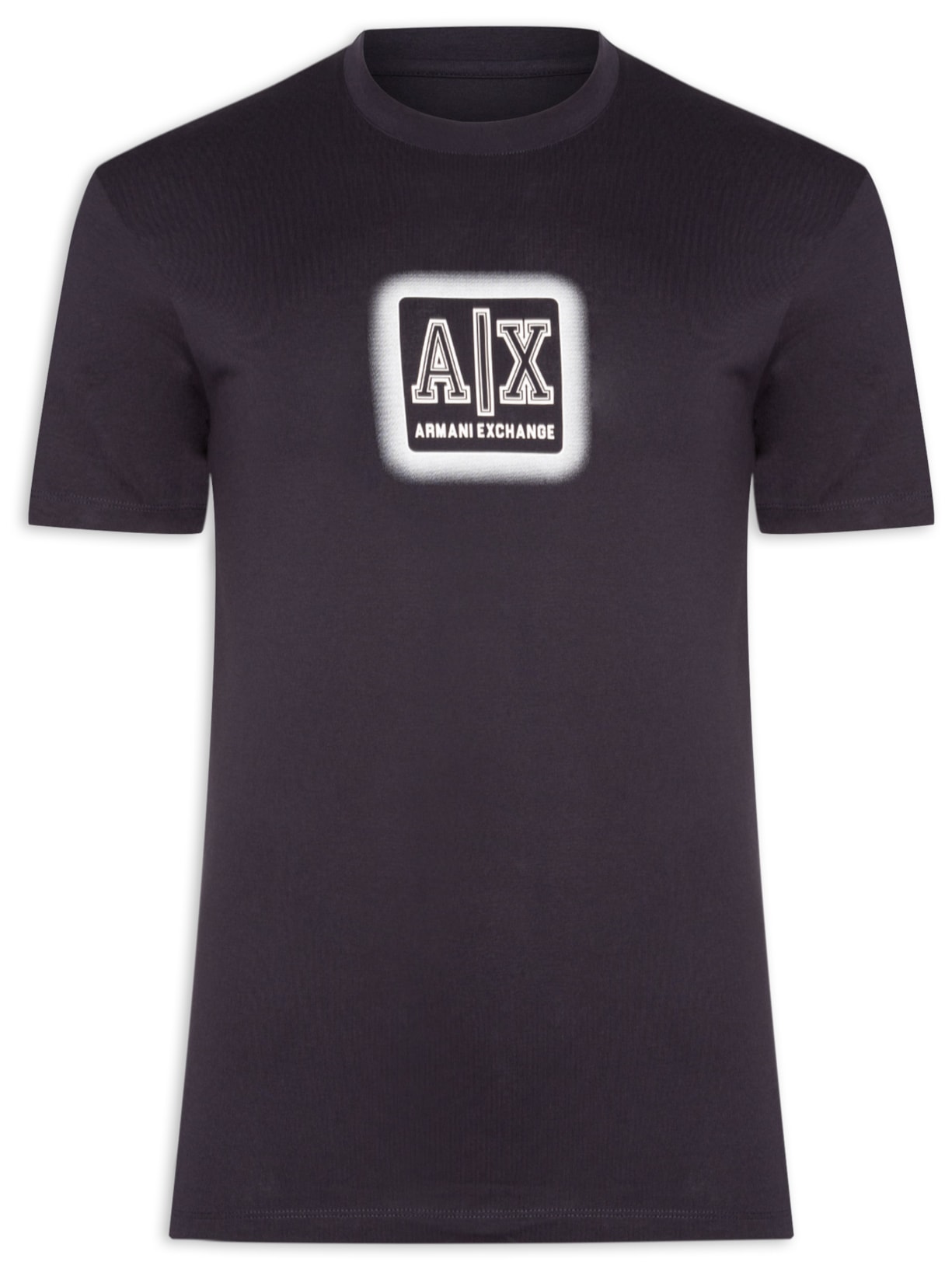 Camiseta Masculina Manga Curta Estampada - Azul