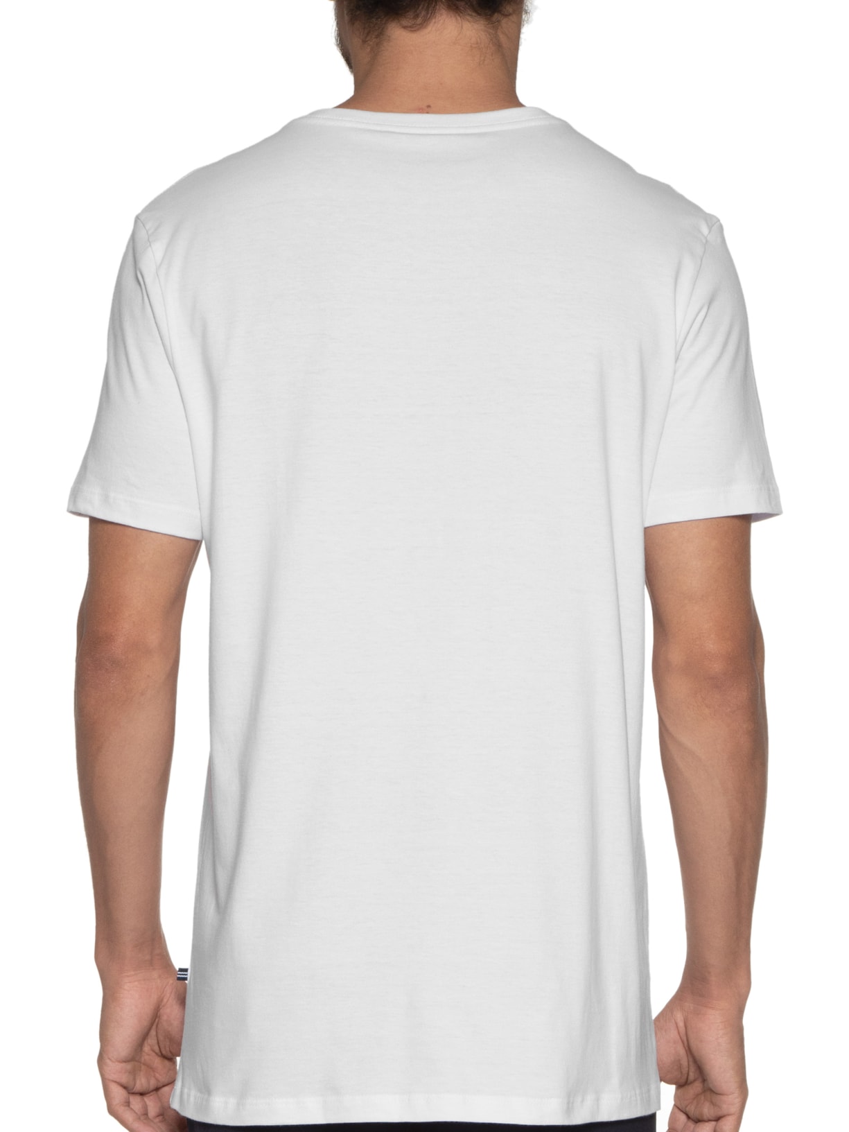 Camiseta Masculina Manga Curta Estampada Branco Nautica