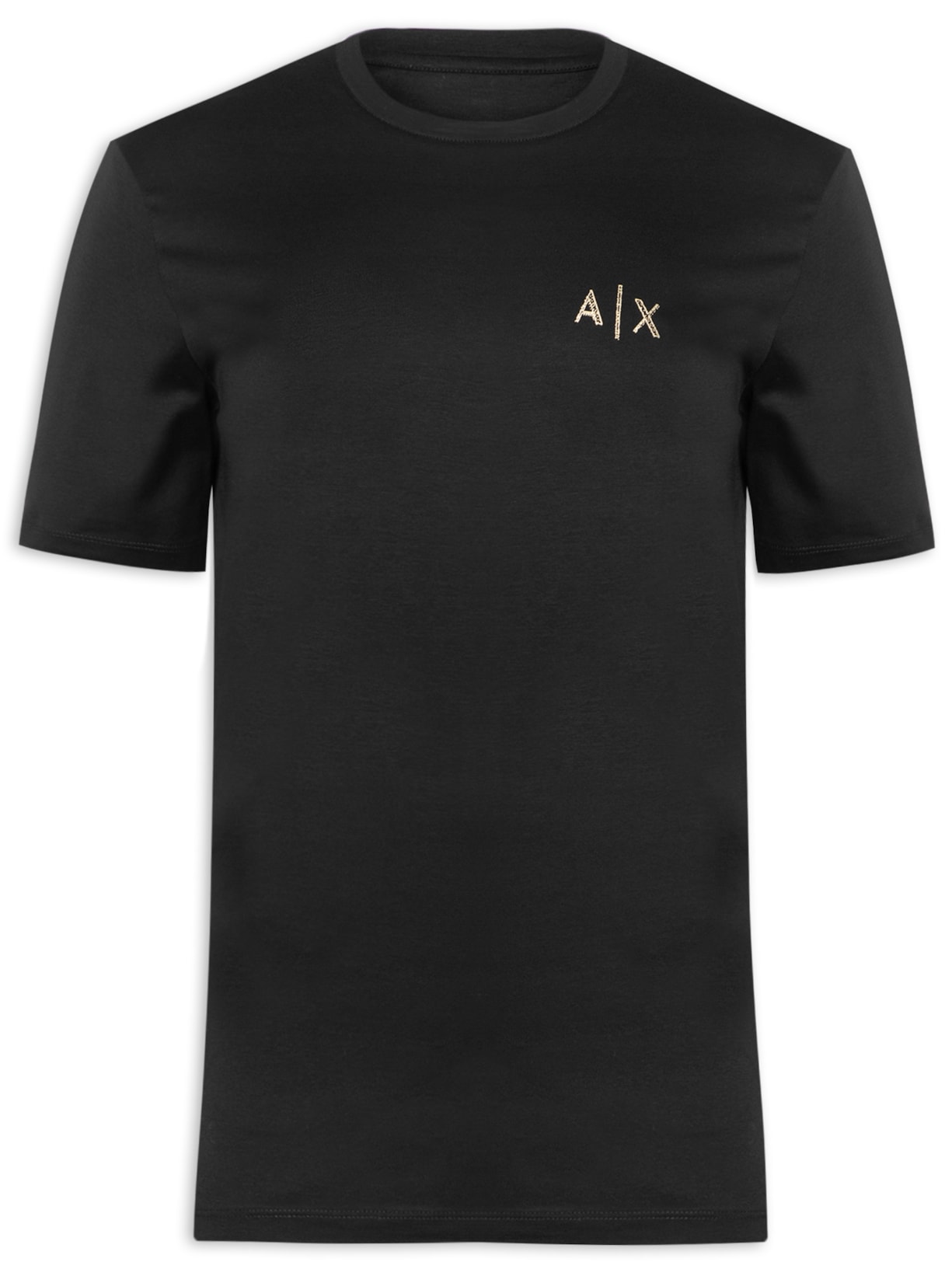 Camiseta Masculina Manga Curta Estampada - Preto