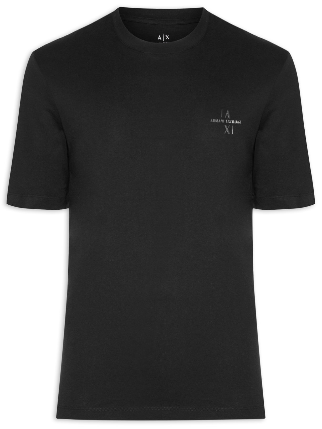 Camiseta Masculina Manga Curta Estampada - Preto