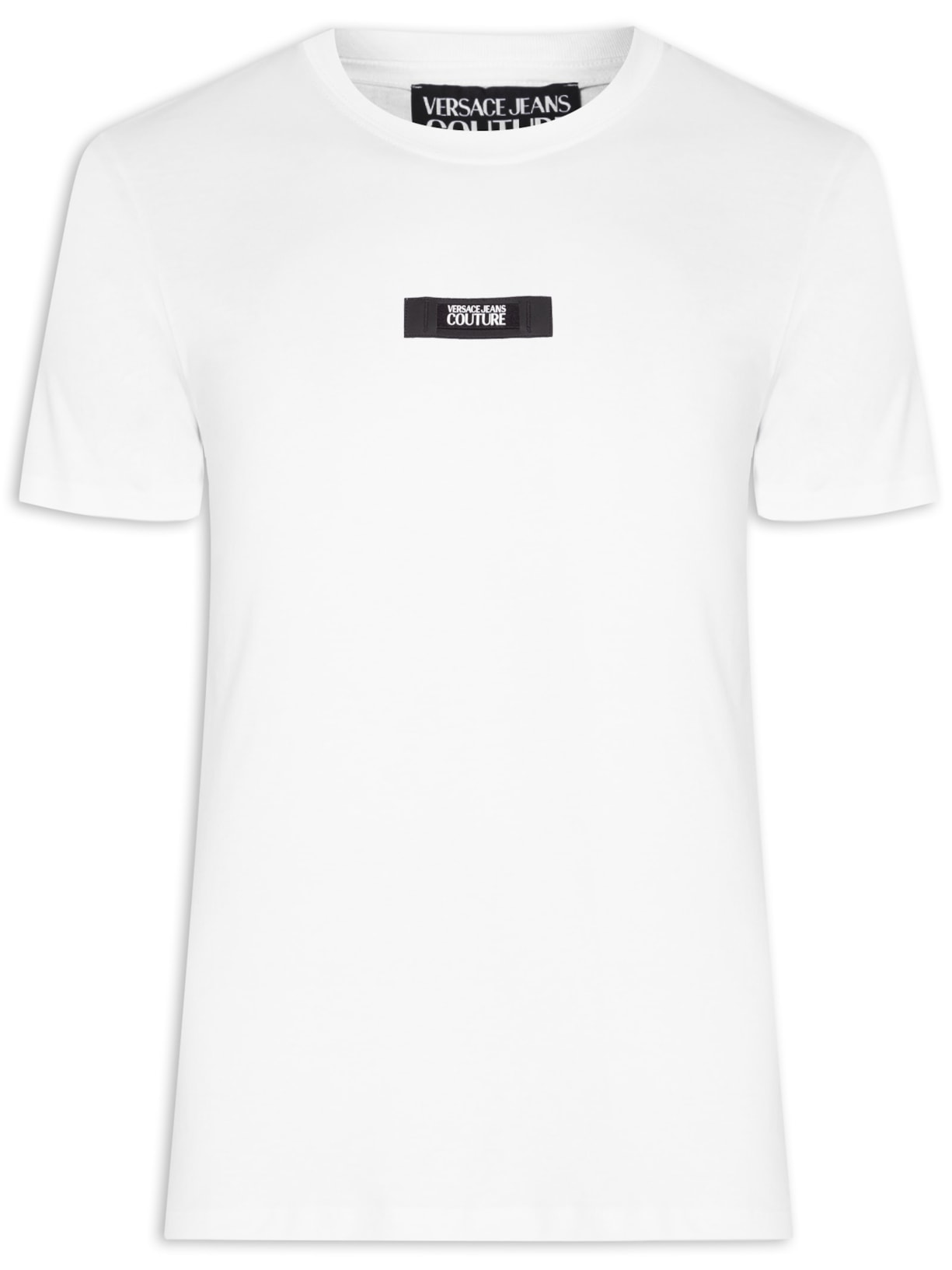 Camiseta Masculina Manga Curta Etiqueta - Branco