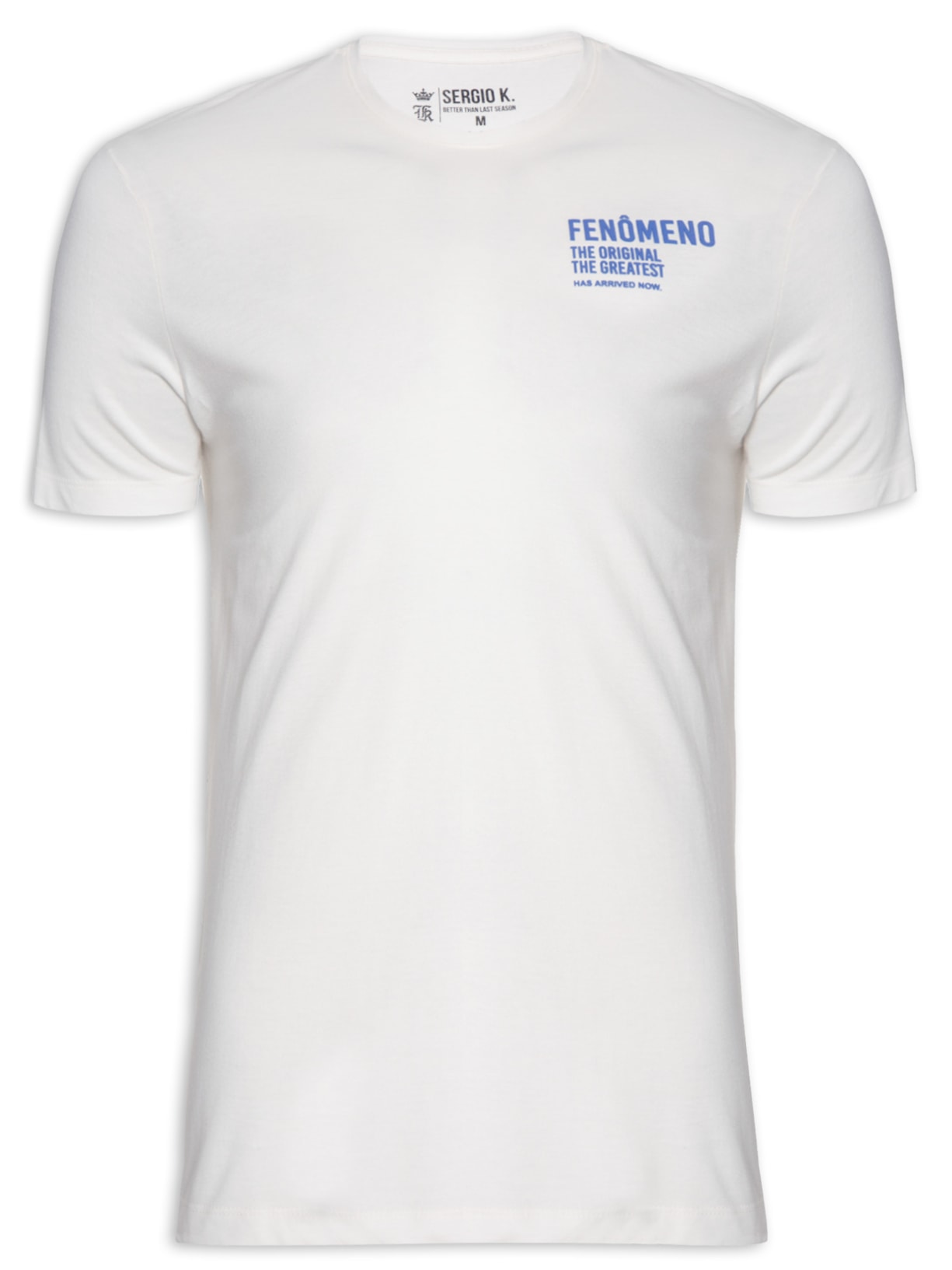 Camiseta Masculina Manga Curta Fenomeno - Branco
