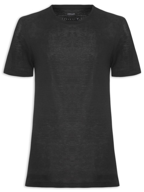 Camiseta Masculina Manga Curta Gola Carca Perfect T - Preto