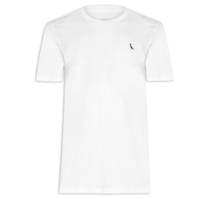 Camiseta Masculina Manga Curta Gola Care  - Off White