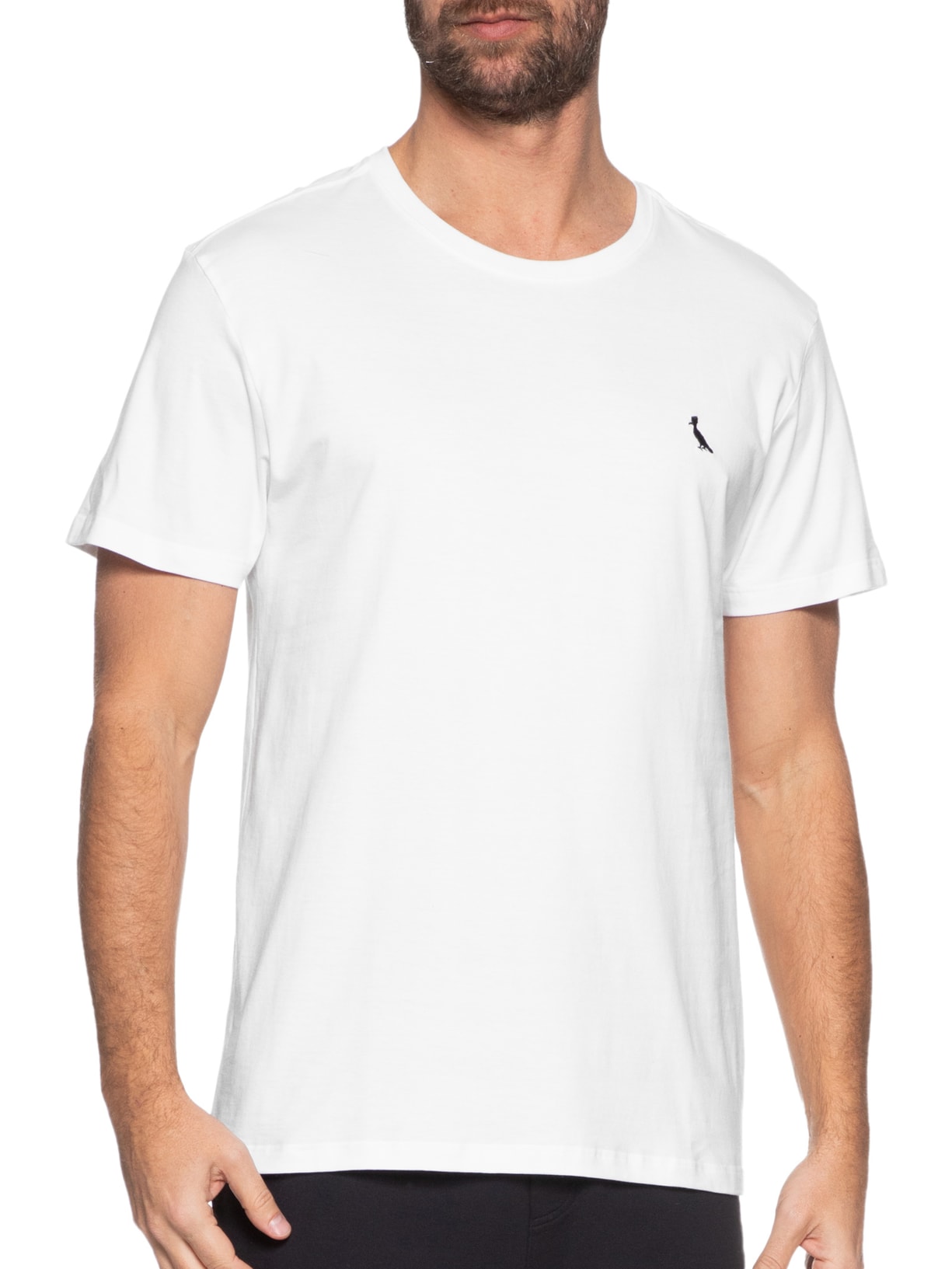 Camiseta Masculina Manga Curta Gola Care  Off White Reserva