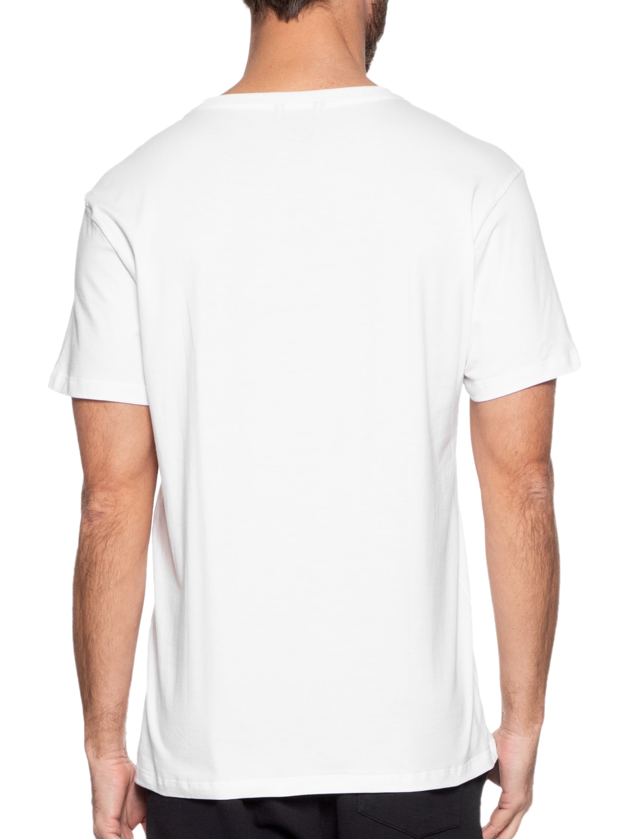 Camiseta Masculina Manga Curta Gola Care  Off White Reserva