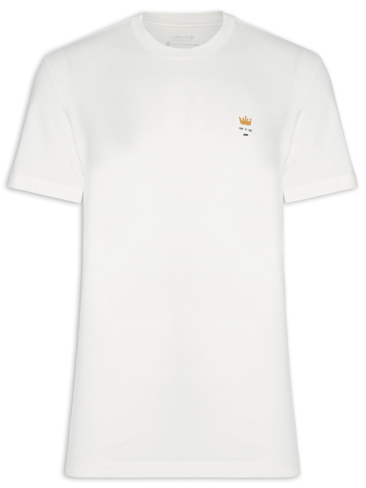 Camiseta Masculina Manga Curta Gola Careca 1989 Rj Made In Brazil - Branco
