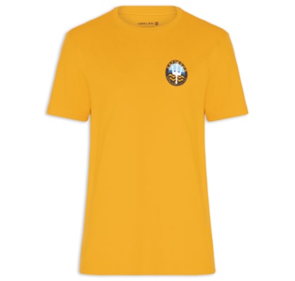 Camiseta Masculina Manga Curta Gola Careca Arpoador Symbol Over - Amarelo