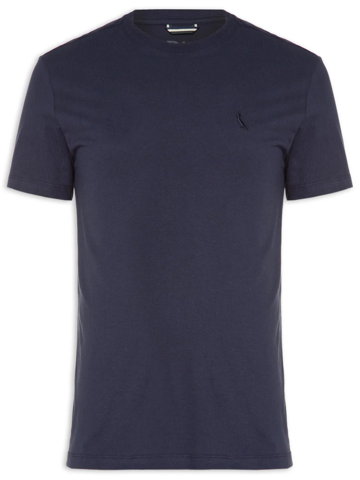 Camiseta Masculina Manga Curta Gola Careca - Azul